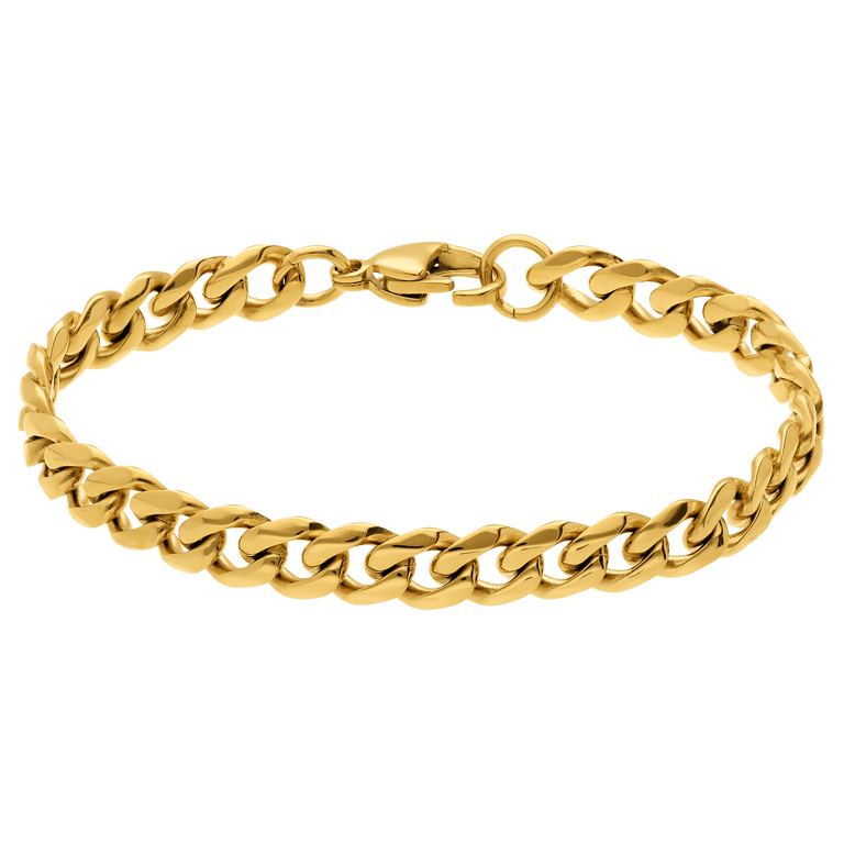 Stainless steel goldplated kinder schakelarmband