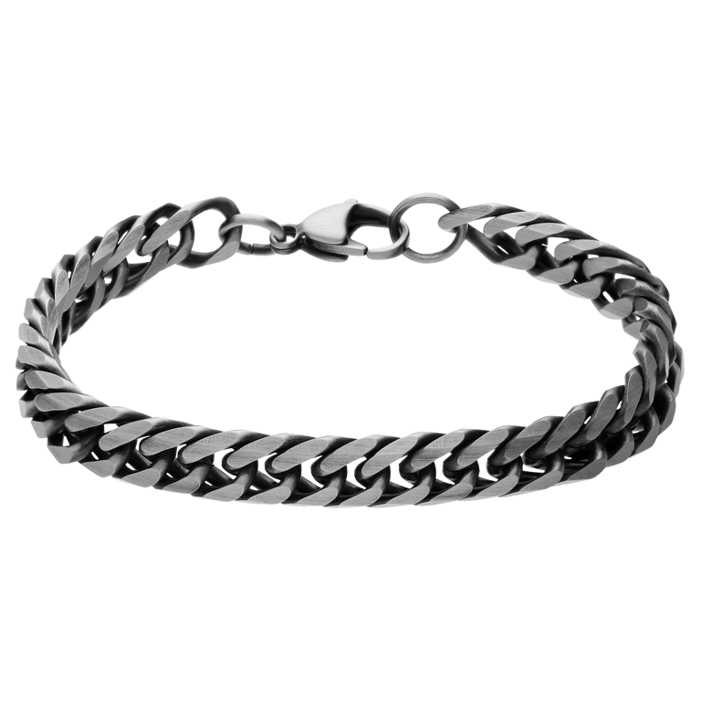 Stainless steel kinder schakelarmband met antique finish