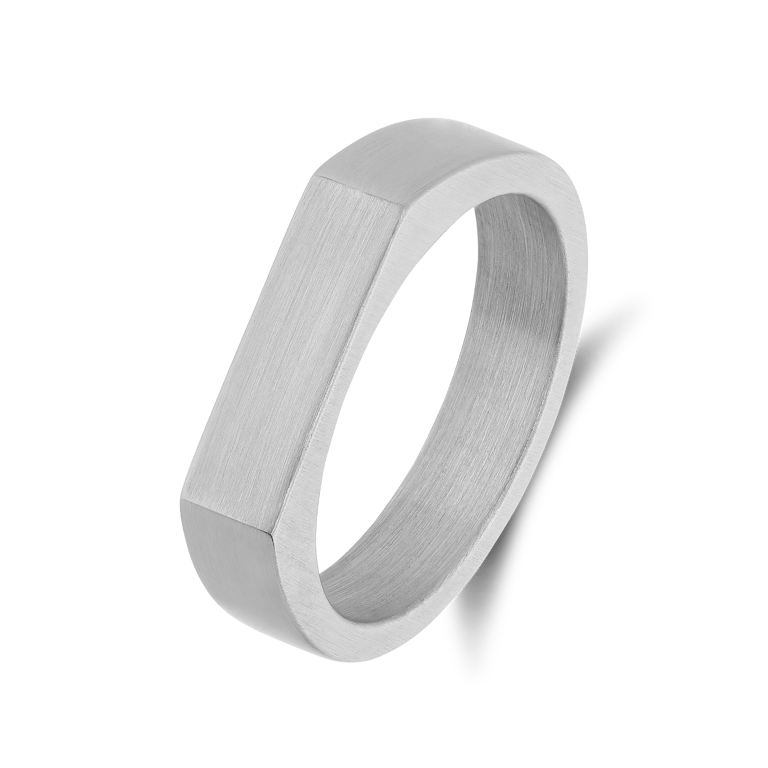 Stainless steel kinderzegelring mat