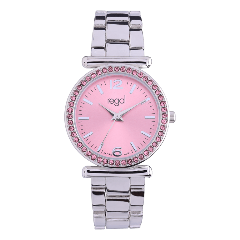 Regal Stalen Kinderhorloge Roze