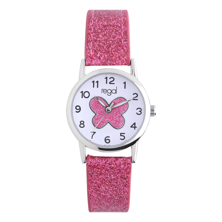 Regal Kinderhorloge PU leer Roze