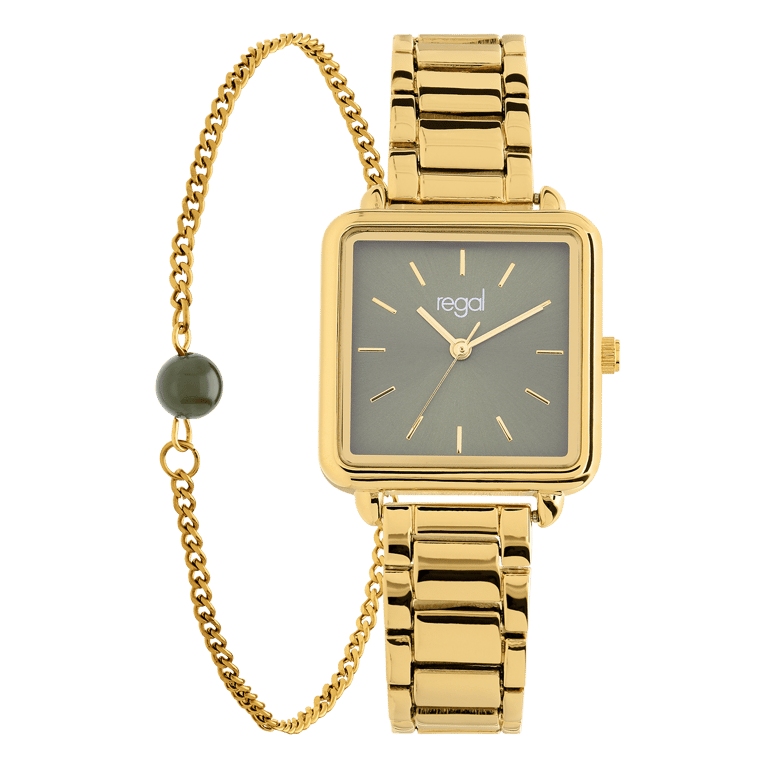 Regal cadeauset Goud Groen met armband