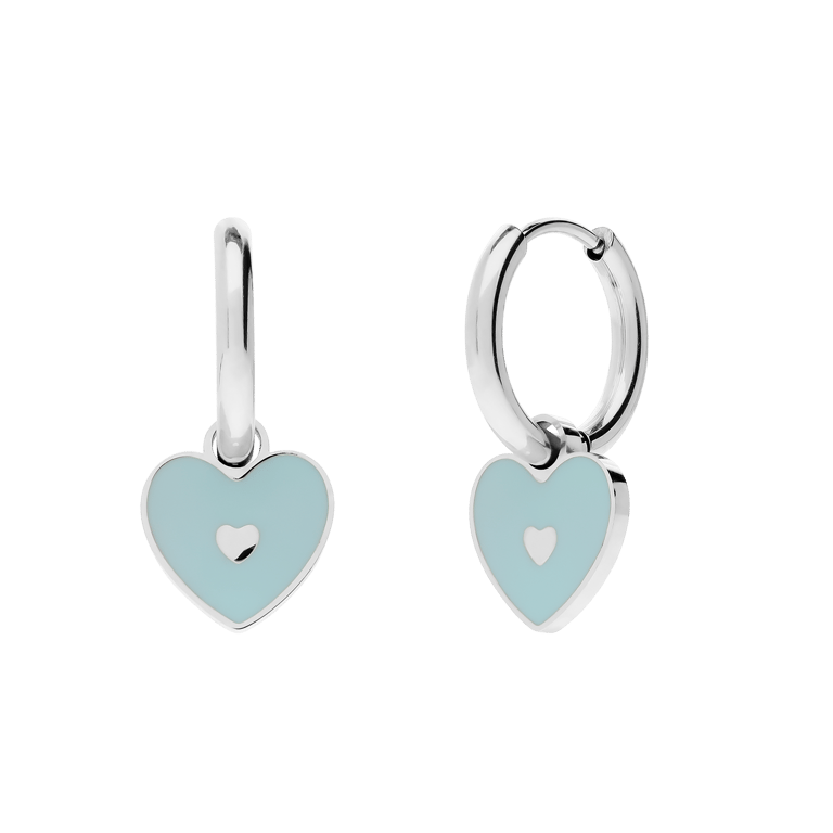 Stainless steel kinderoorringen hart