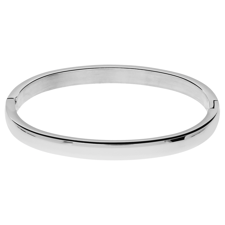 Zilveren bangle voor dames