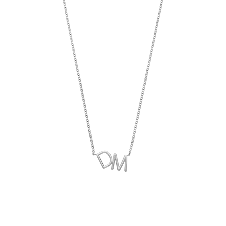 Zilveren naamketting met hanger voor dames