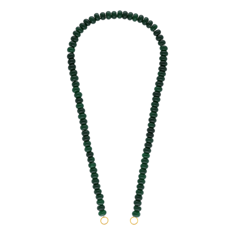 Stainless steel kralenketting met natuursteen voor dames