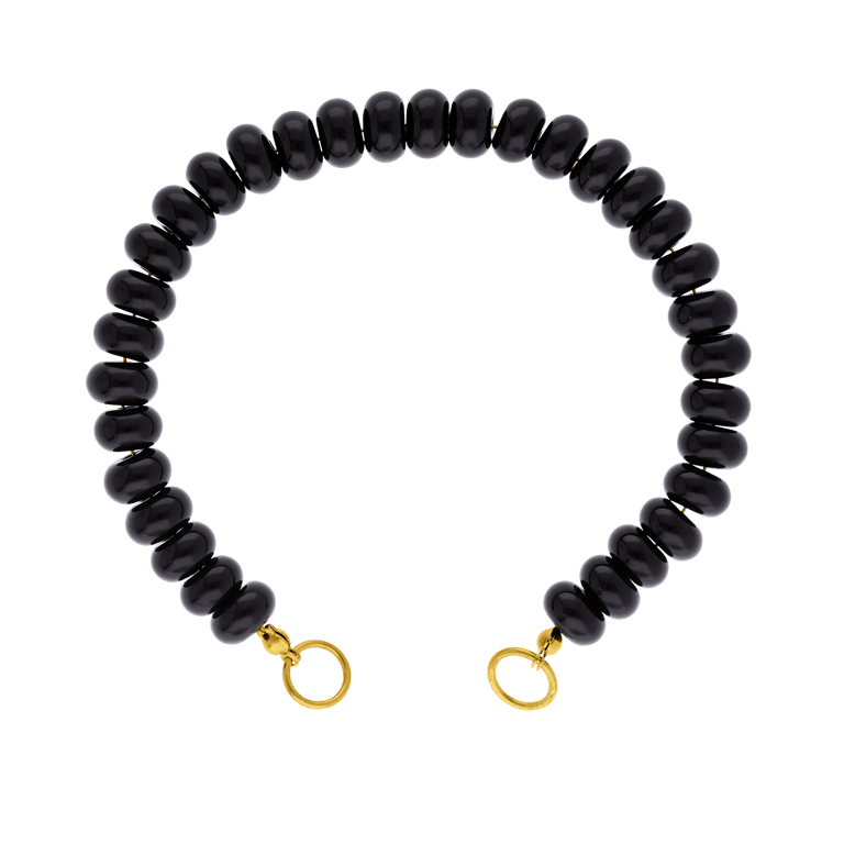 Stainless steel kralenarmband met natuursteen voor dames