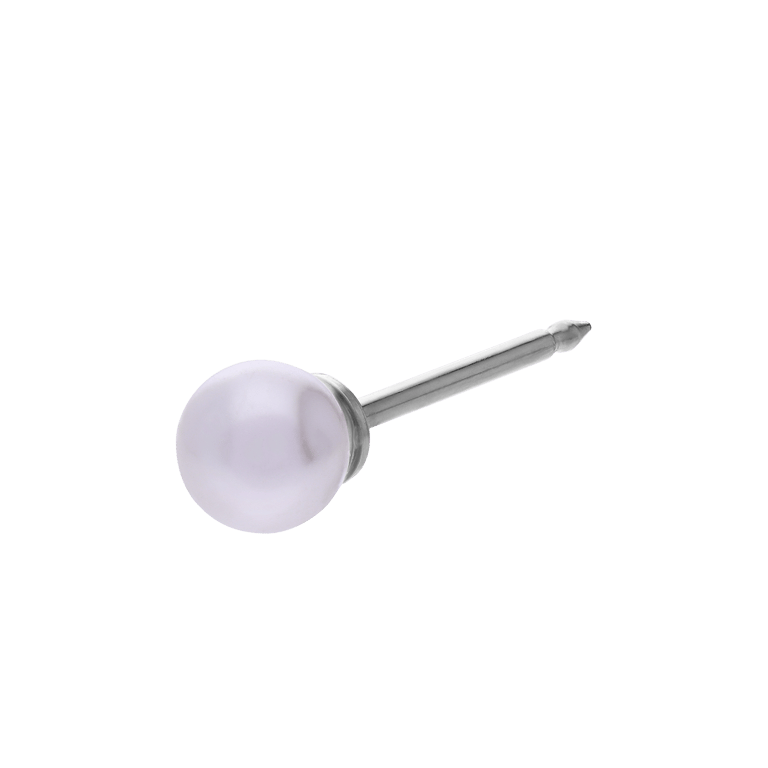 Studex stainless steel oorknop met parel -262