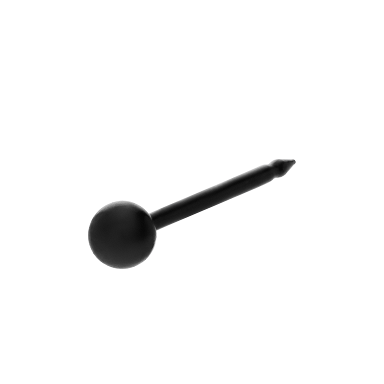 Studex stainless steel blackplated oorknop 3MM - 263