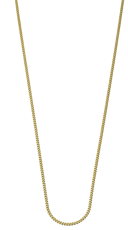 Halskette, 585 Gelbgold, 45 cm, Gourmetglieder 1,1 mm