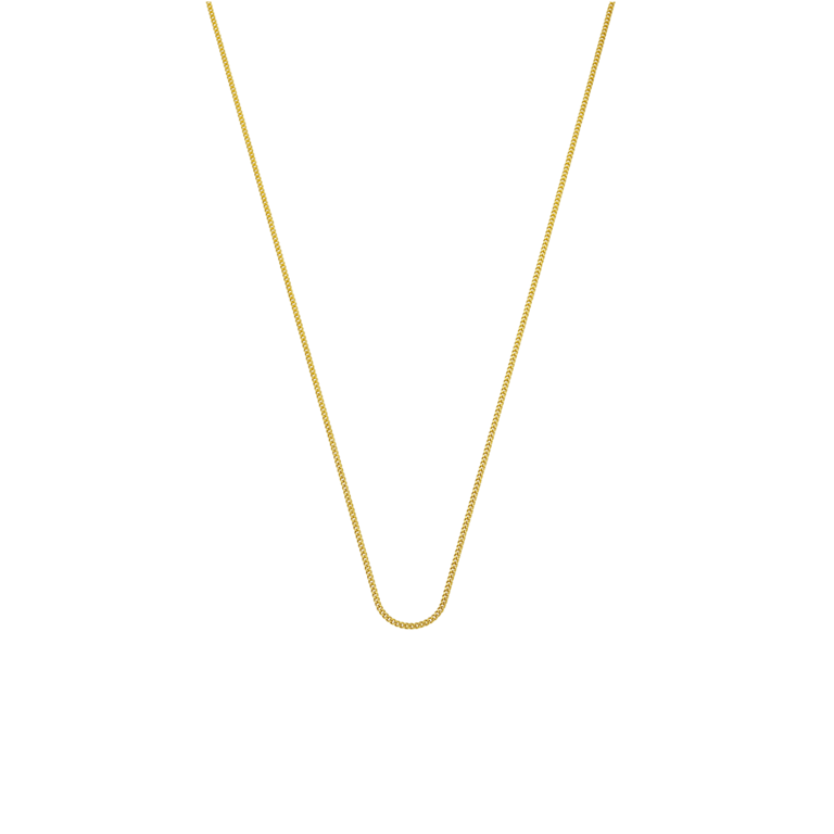 Halskette, 585 Gelbgold, 38 cm, Gourmetglieder 1,1 mm