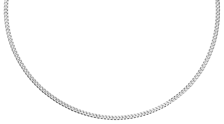 Zilveren ketting met gourmet schakel voor dames