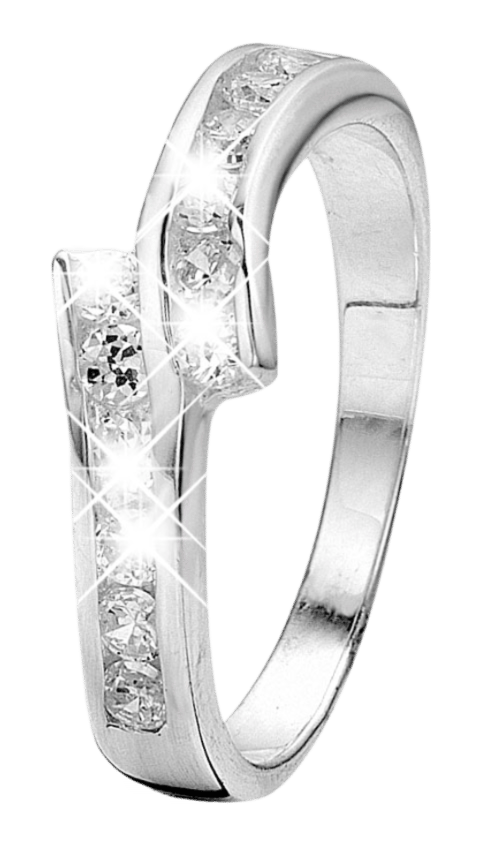 Ekopdee Luxe Band Zirkoon Ringen Voor Vrouwen Eeuwigheid Belofte CZ Kristal Vingerring Verloving Trouwsieraden Liefde Cadeau kopen vanaf een prijs van 2.36