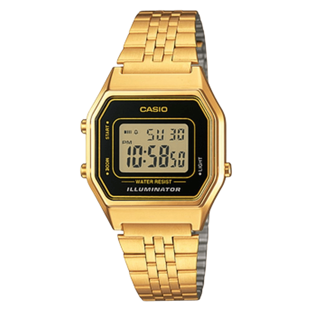 Casio Retro Digitaal Horloge Goudkleurig LA680WEGA ER Lucardi NL