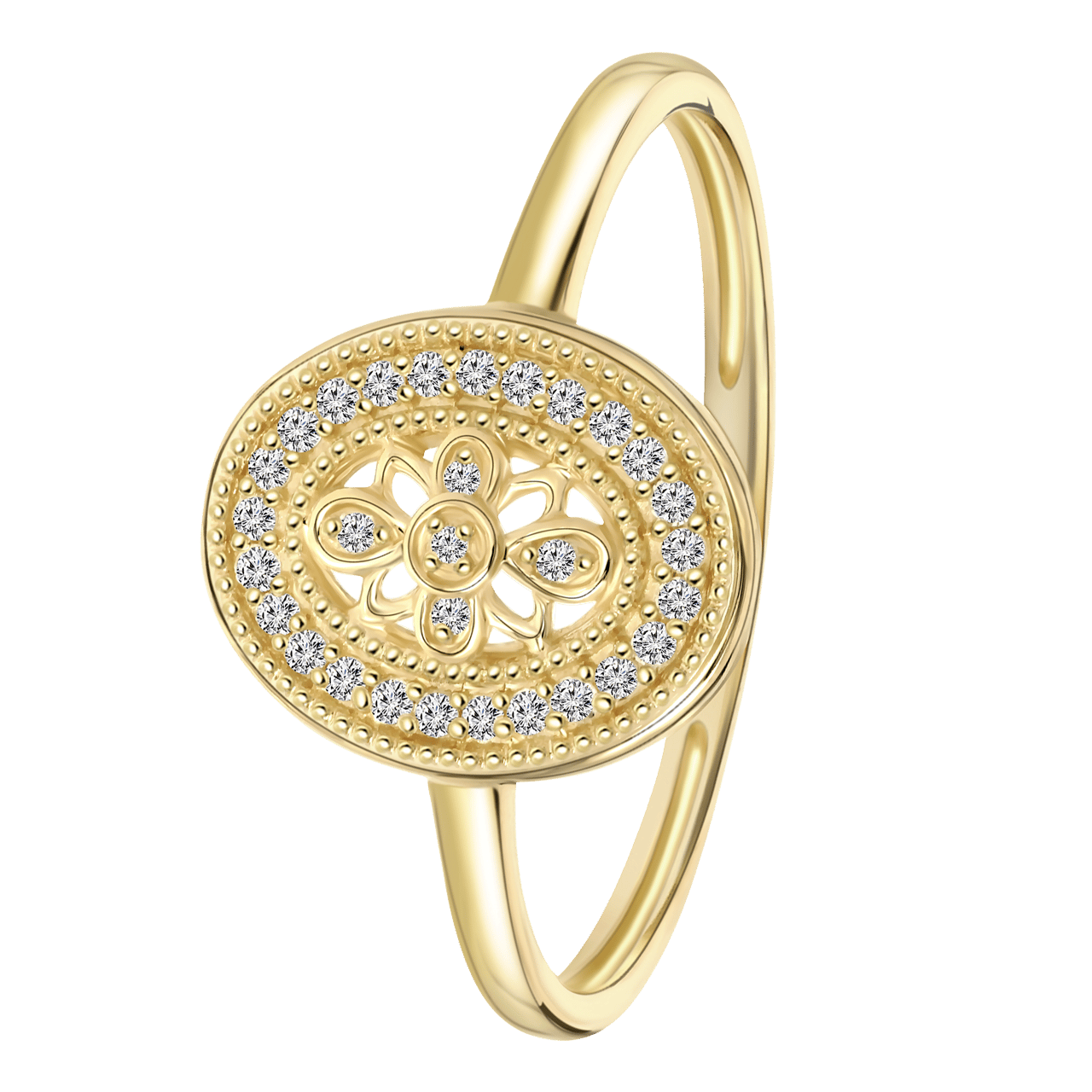 14-karaat-geelgouden-ring-30-diamanten-0-07ct-lucardi-nl