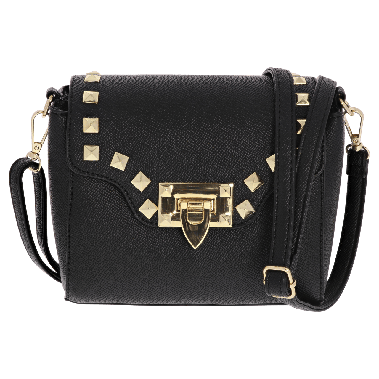 Donkerbruine suede studs tas - Lottie