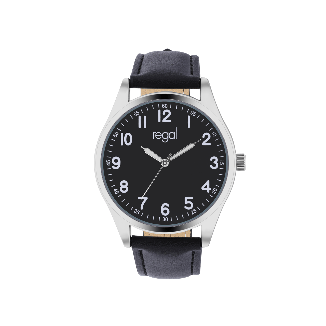 Regal Heren Horloge Zwart PU leer Lucardi BE