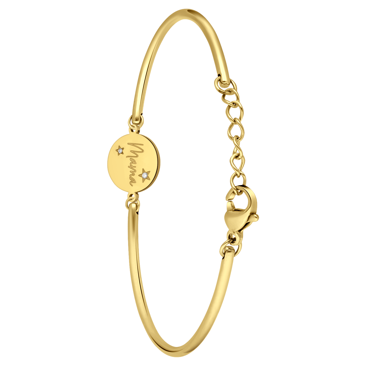 Stalen Goldplated Armband Mama Lucardi Nl