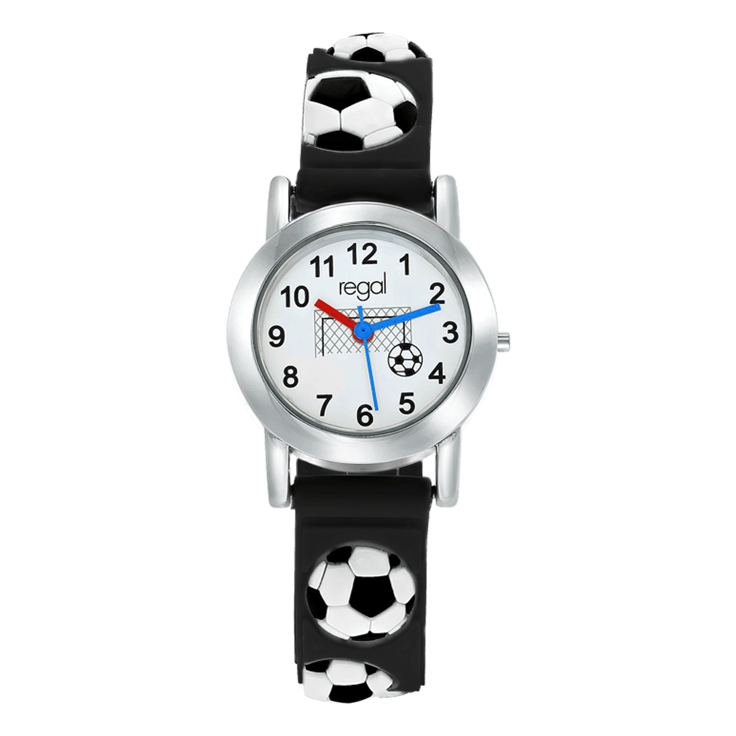 Regal Cadeau Set Kinder Horloge Zwart Voetbal