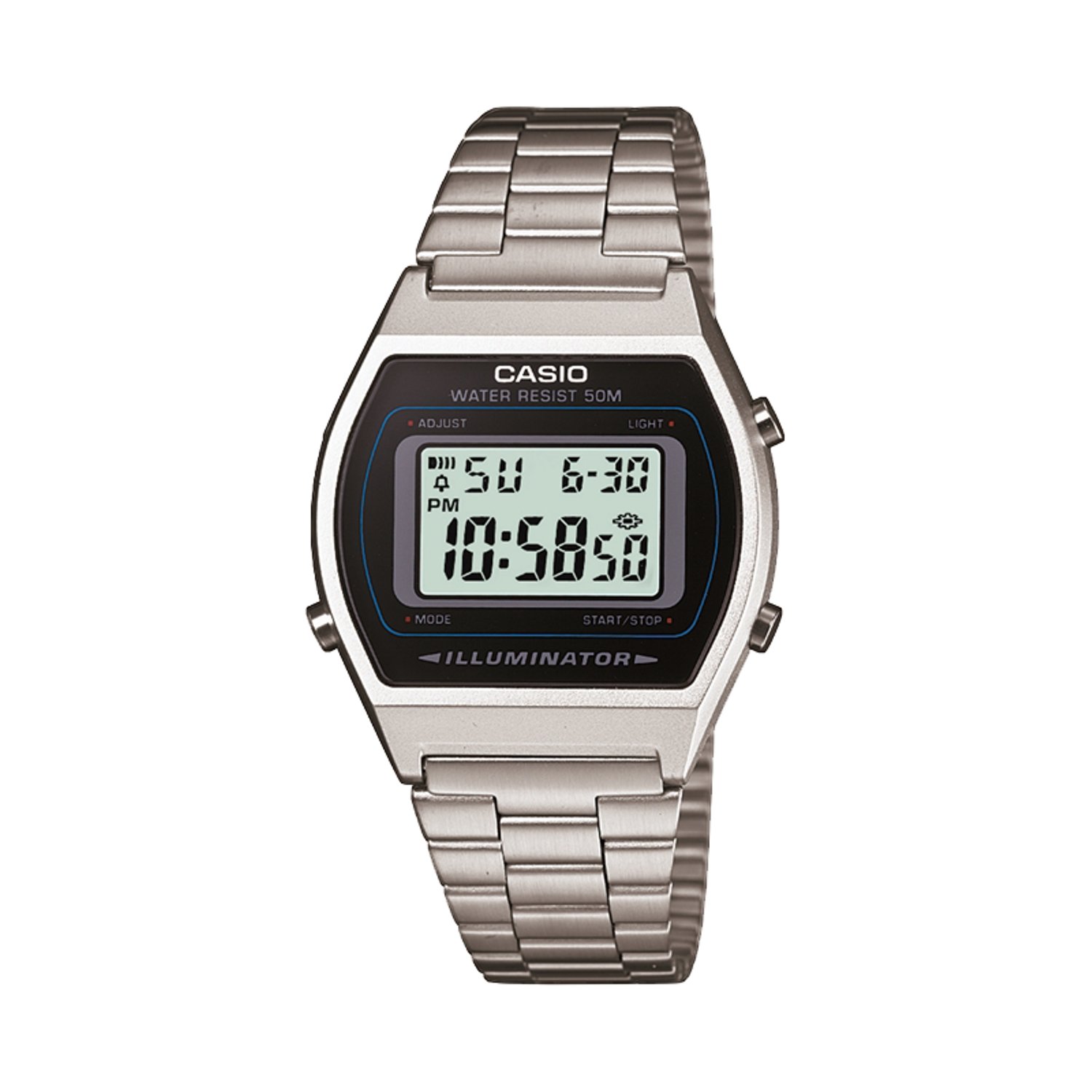 Casio Retro Digitaal Horloge Zilverkleurig B640WD-1AVEF