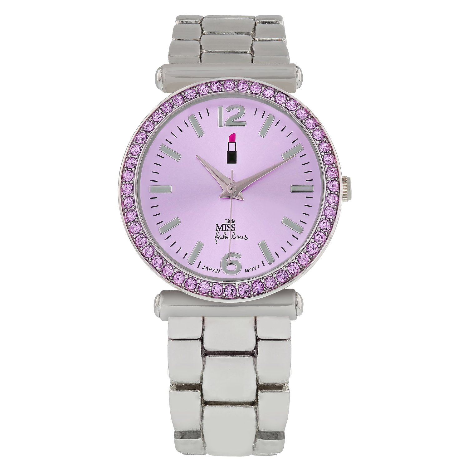 Little Miss Fabulous horloge met een stalen band