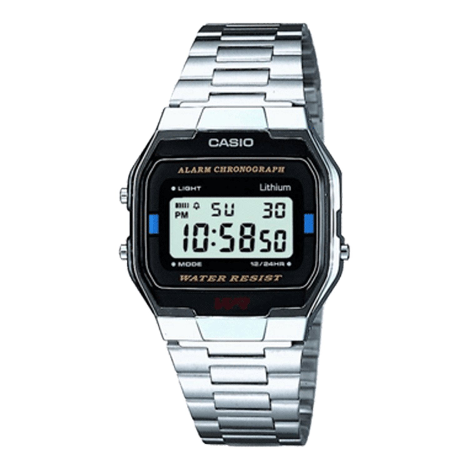 Casio Retro Digitaal Horloge Zilverkleurig A163WA-1QES