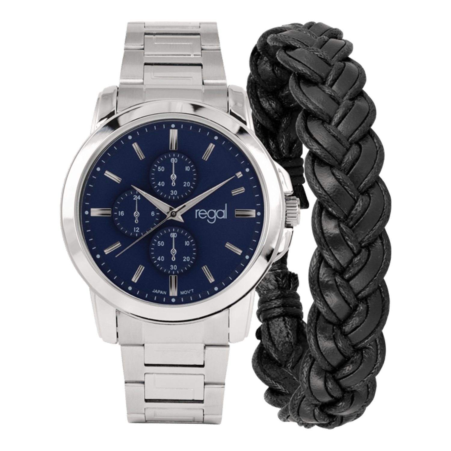 Regal herenhorloge in cadeaudoosje met armband