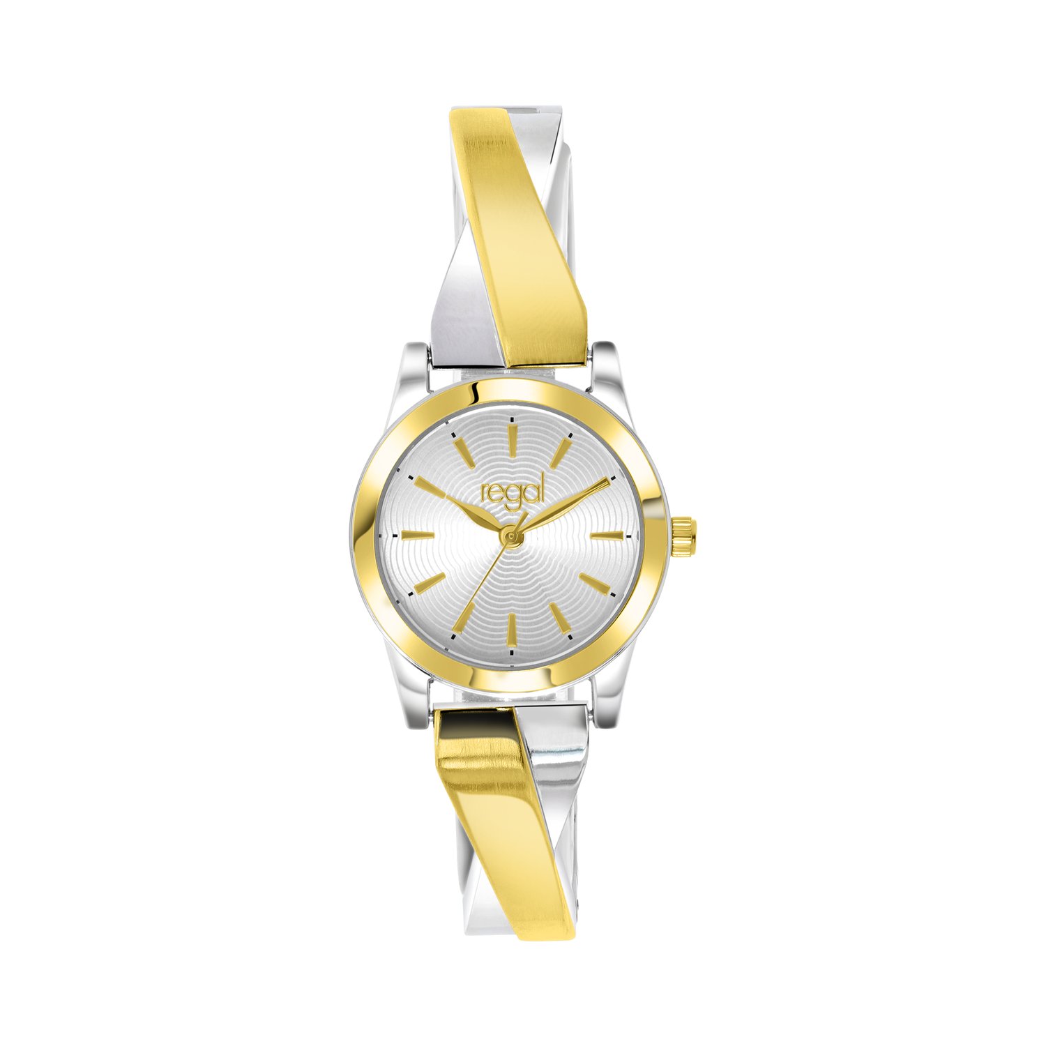 Regal horloge met stalen band