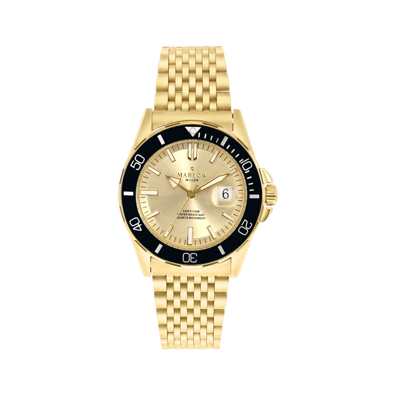 Marlow Miller Heren Horloge Goudkleurig