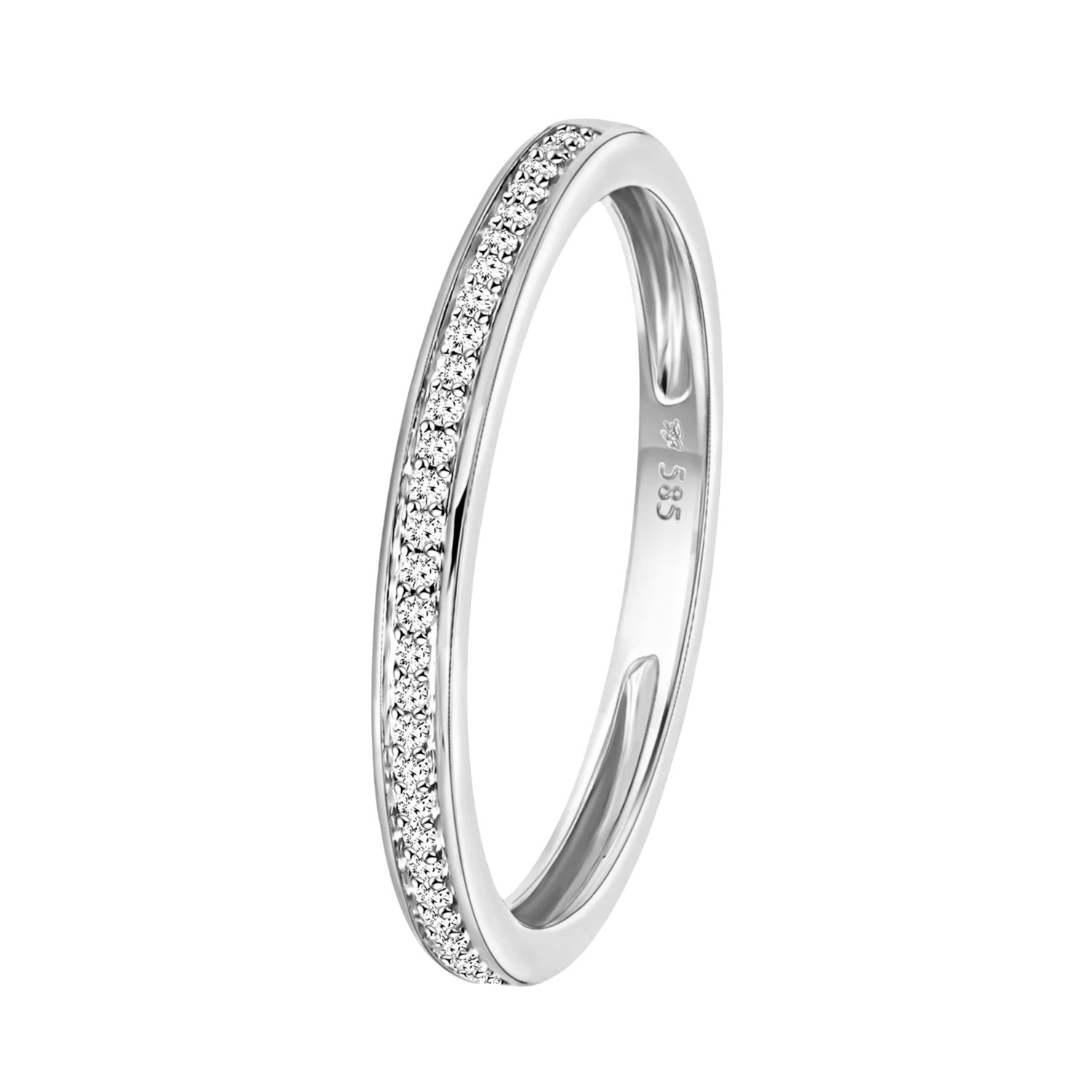Datatrics_14 Karaat witgouden railring 29 diamanten 0,08ct