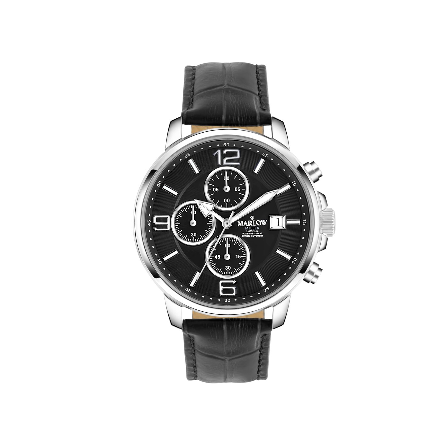 Marlow Miller chronograaf horloge met leren band