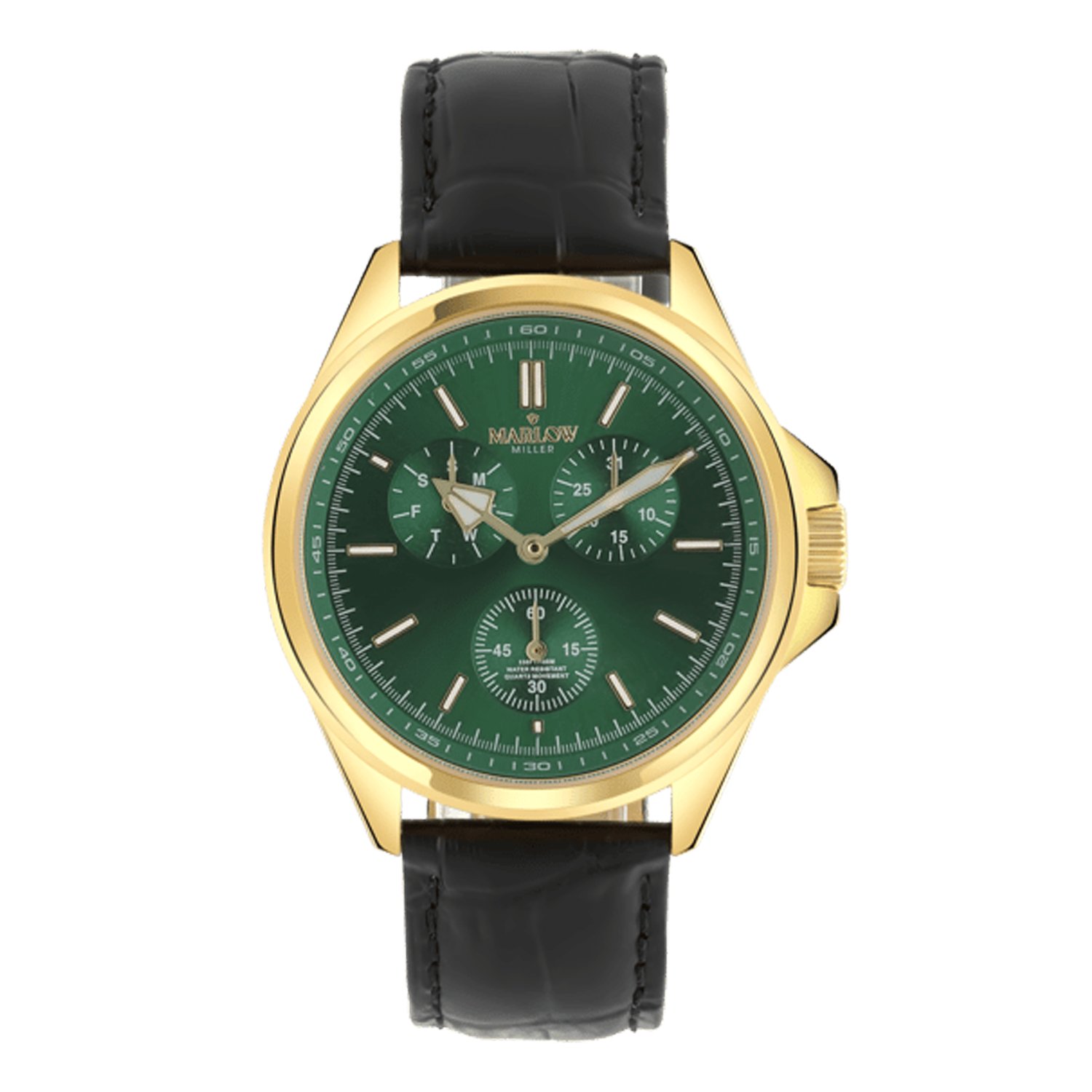 Marlow Miller chronograaf horloge met leren band