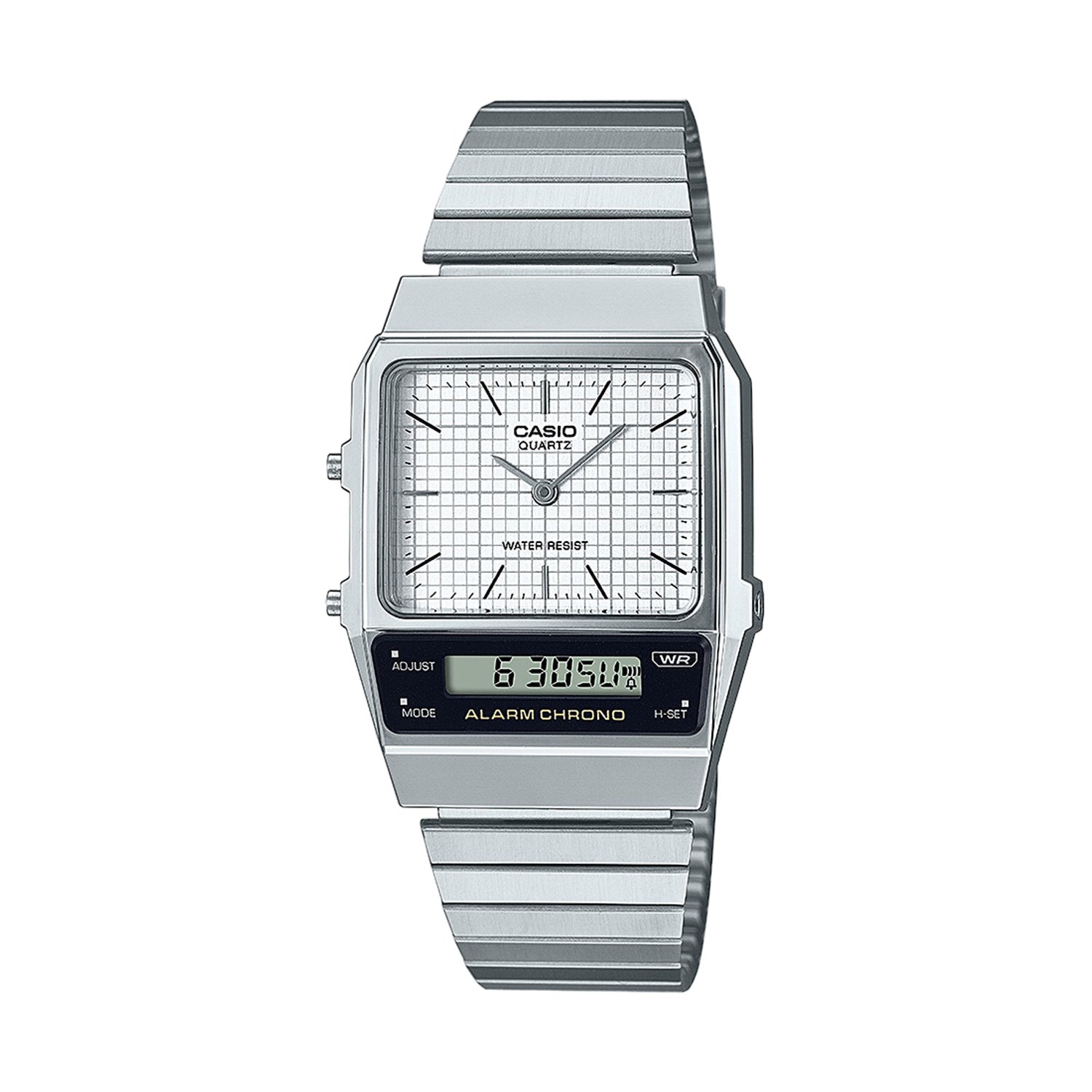 Casio Analoog en digitaal Horloge Zilverkleurig AQ-800E-7AEF