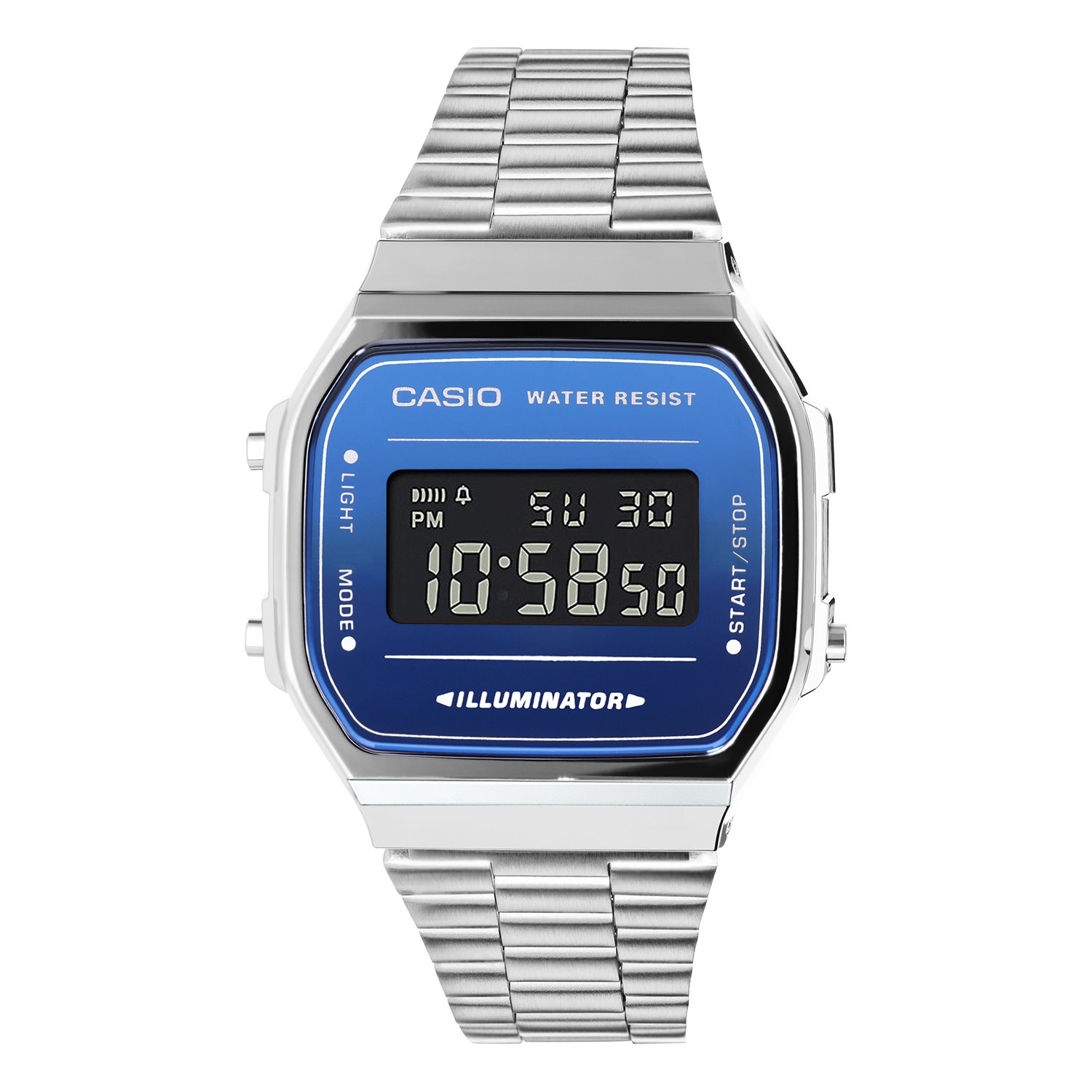 Casio Digitaal Horloge Zilverkleurig A168WEM-2BEF