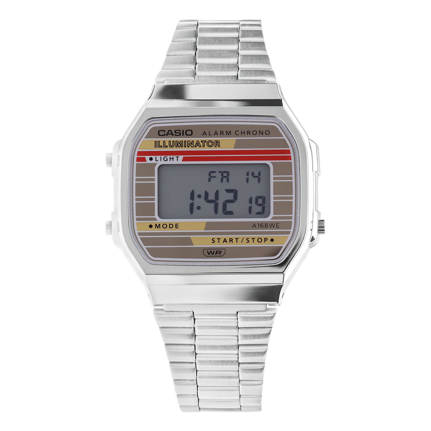 Casio retro horloge zilver A168WEHA-9AEF