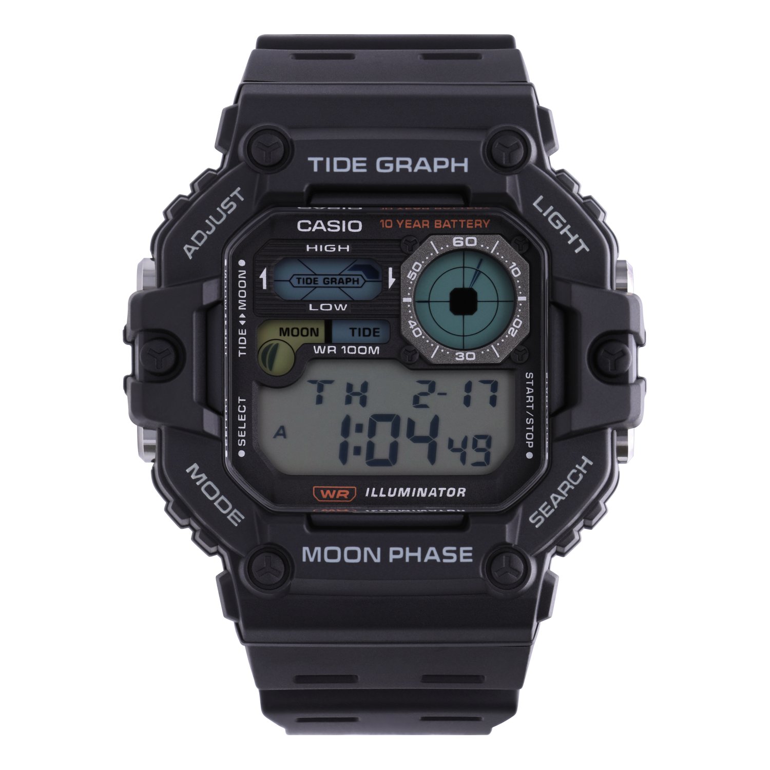 Casio digitaal horloge zwart WS-1700H-1AVEF