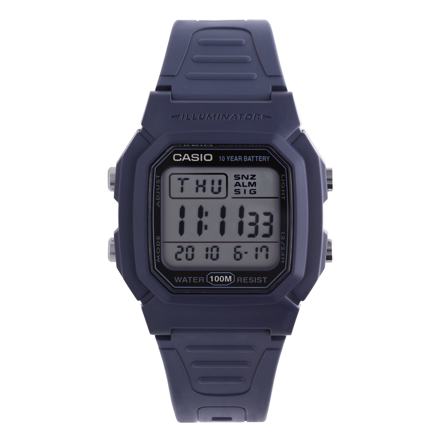 Casio digitaal horloge blauw W-800H-2AVES