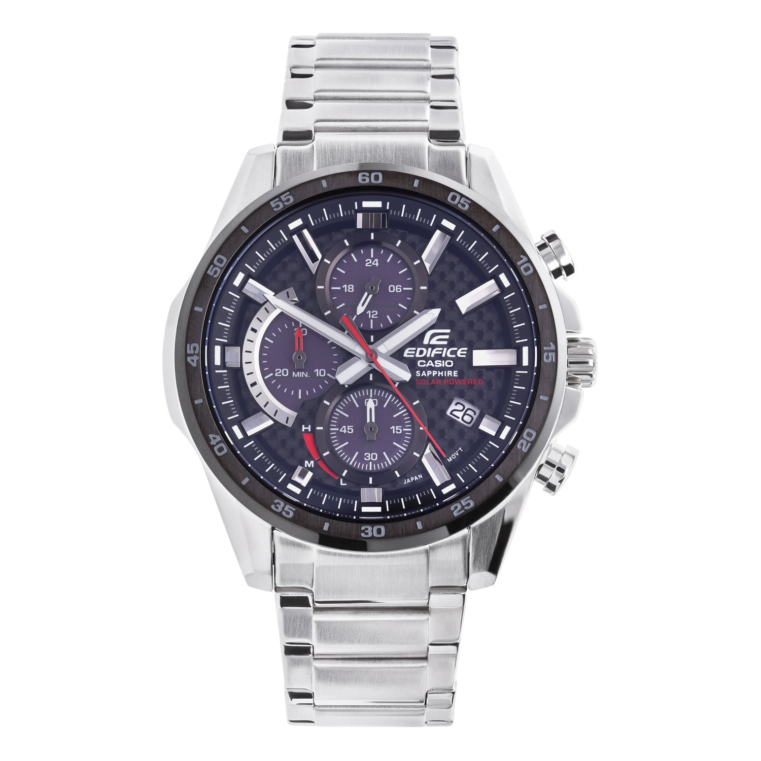 Edifice horloge stalen band solar EFS-S540DB-1AUEF