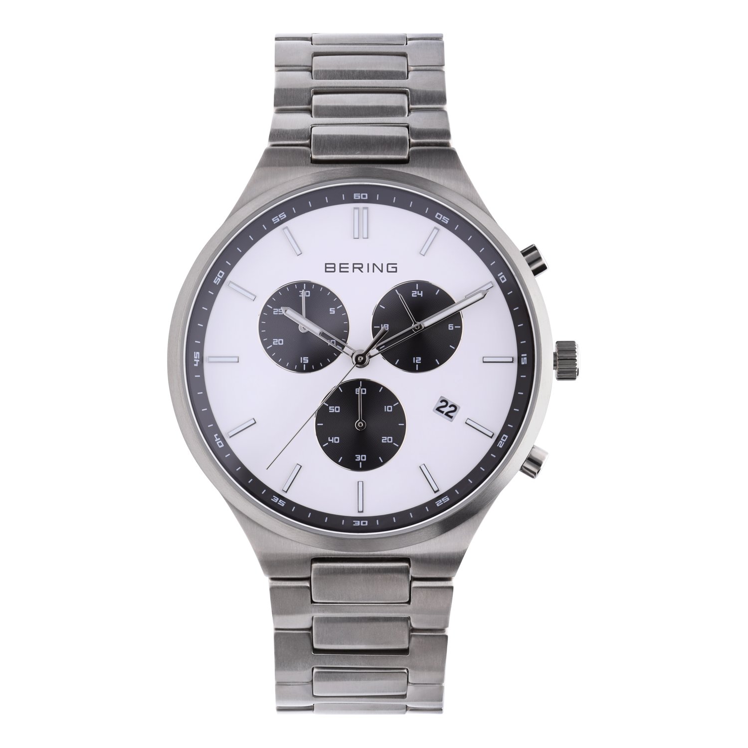 Bering horloge titanium zilver 11743-704