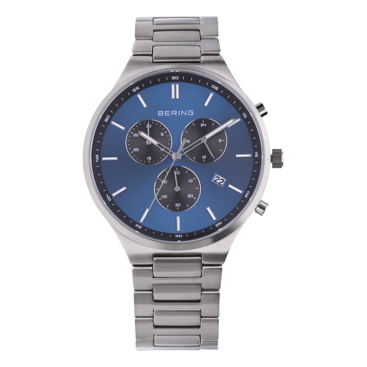 Bering horloge titanium zilver 11743-707