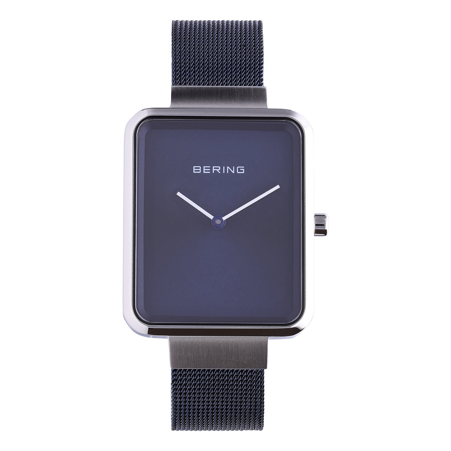 Bering horloge met mesh band blauw 14528-307