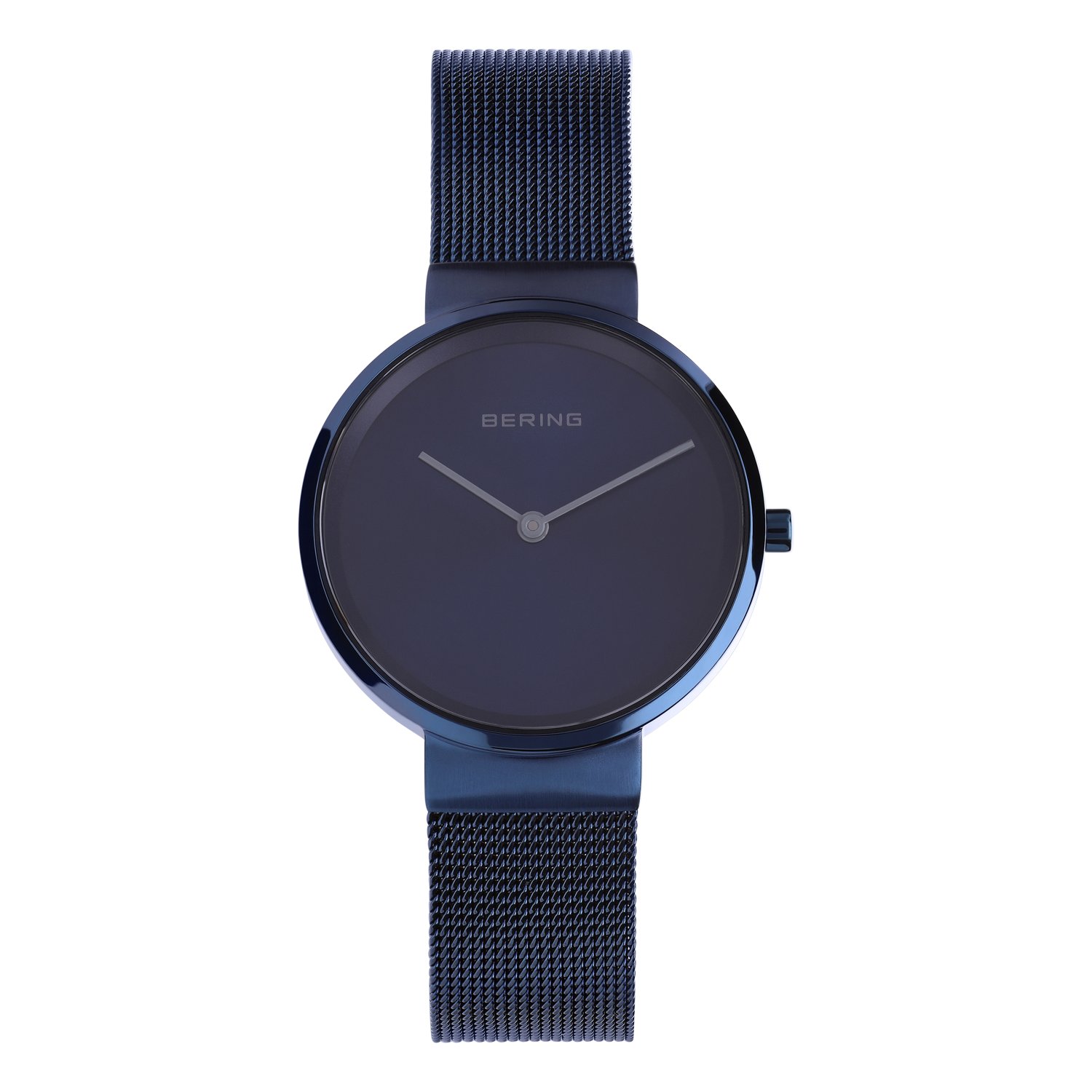 Bering horloge met mesh band blauw 14531-397