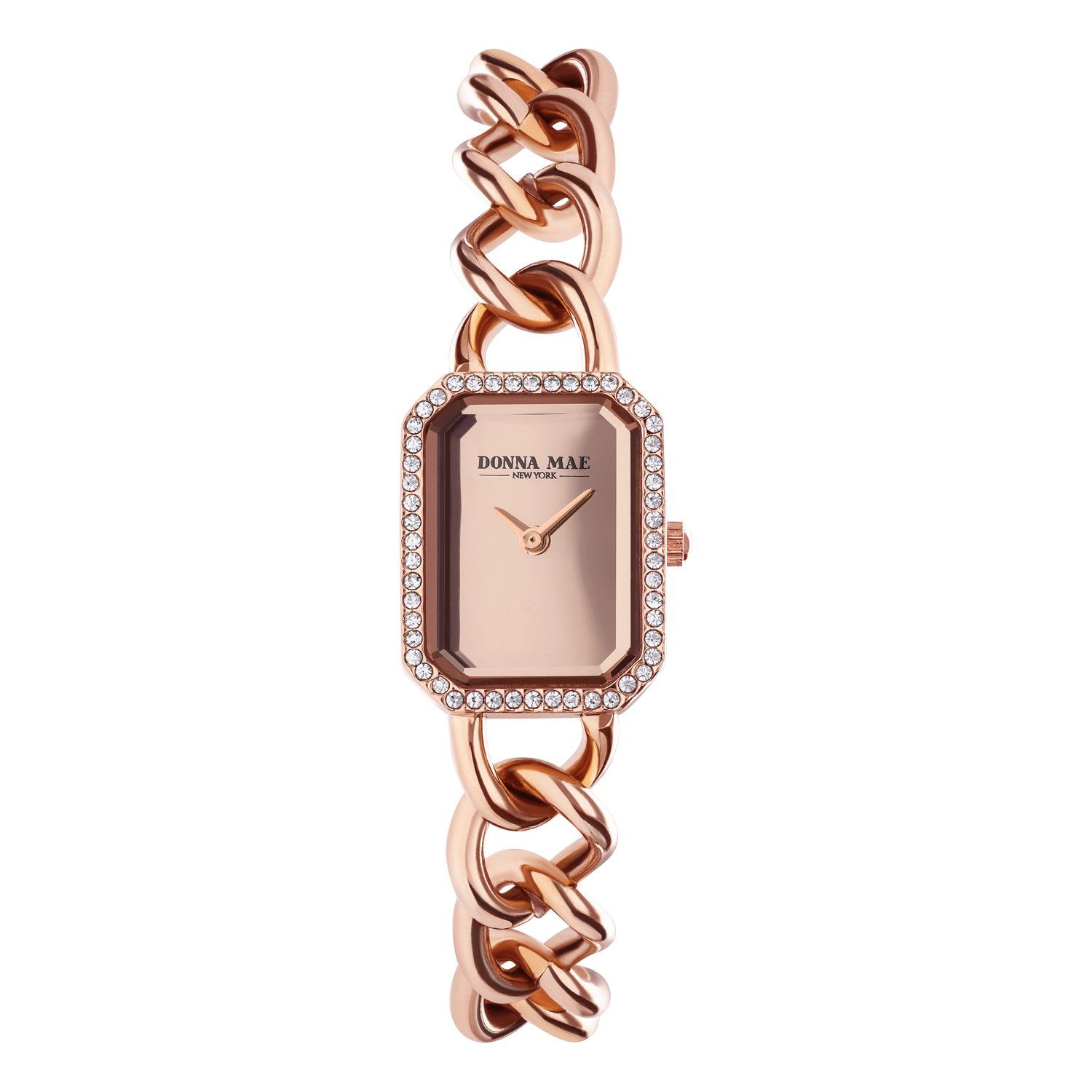 Donna Mae horloge goudkleurig schakelband