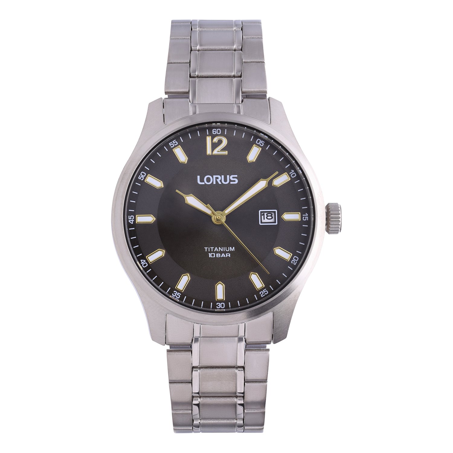 Lorus herenhorloge titanium grijze plaat RH999QX9