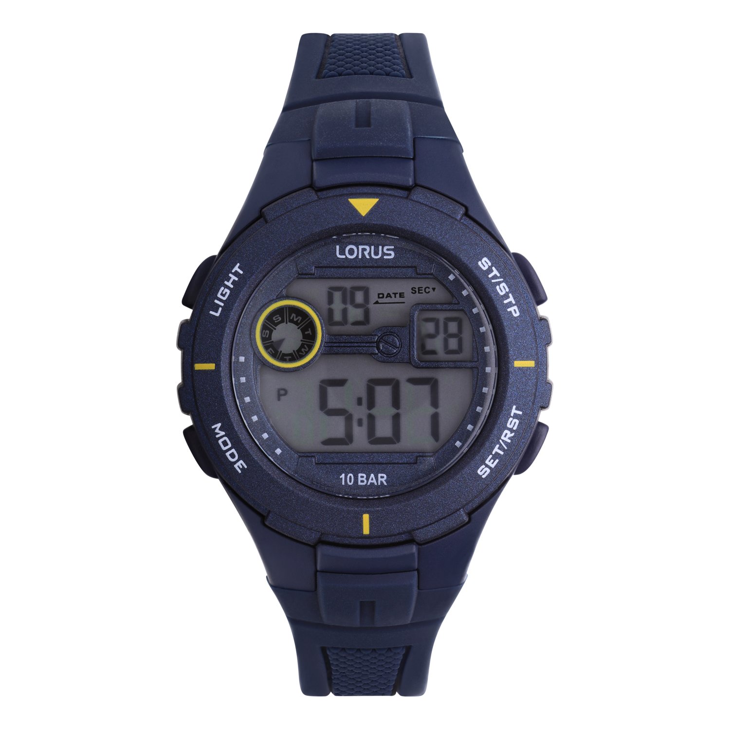 Lorus digitaal horloge silicon band blue R2383PX9