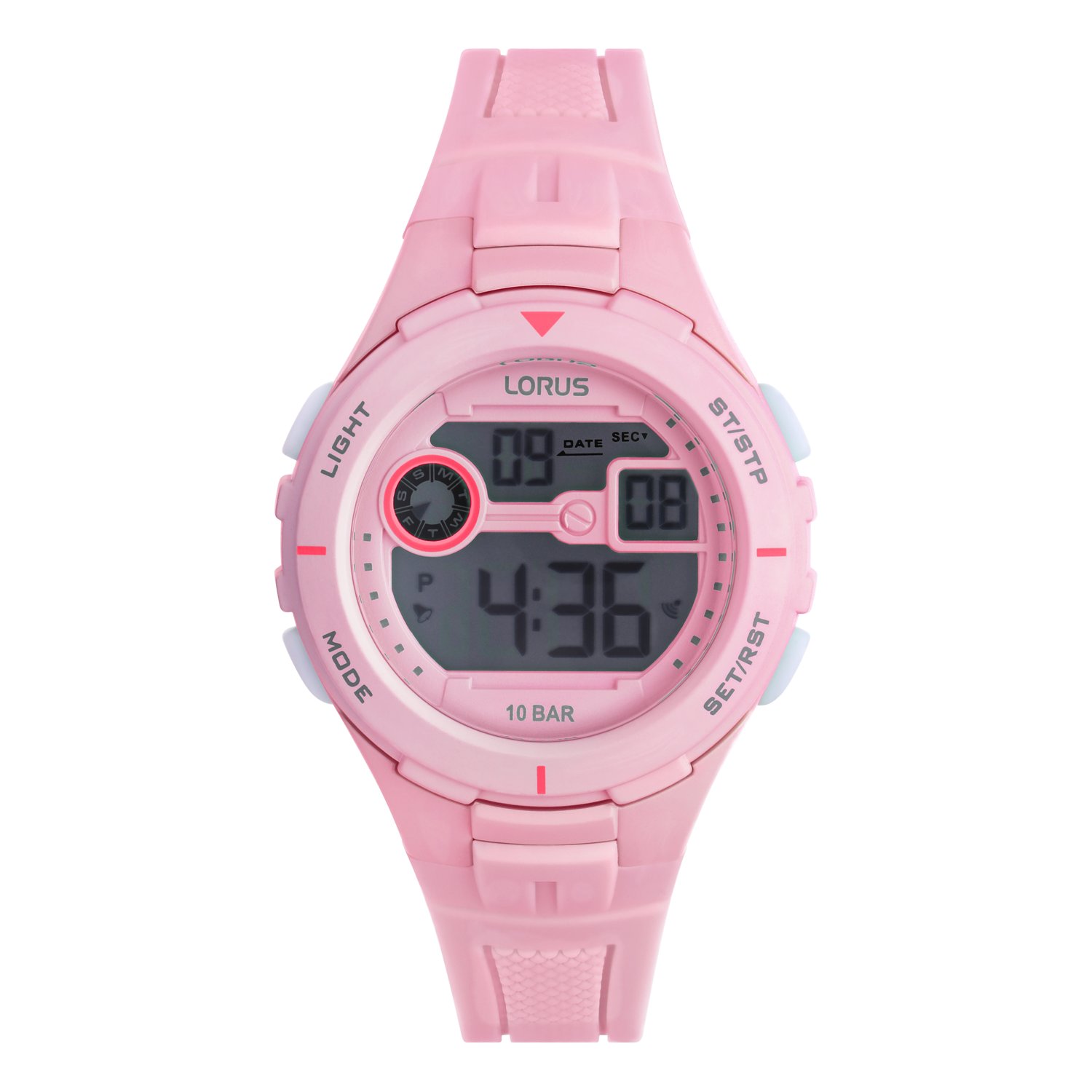 Lorus digitaal horloge silicon band pink R2387PX9