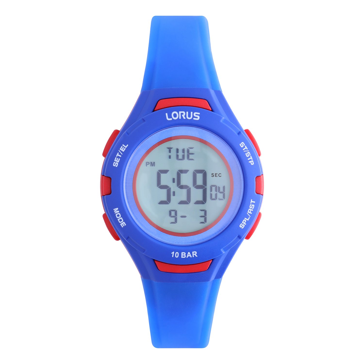 Lorus kids digitaal horloge blauw R2389PX9