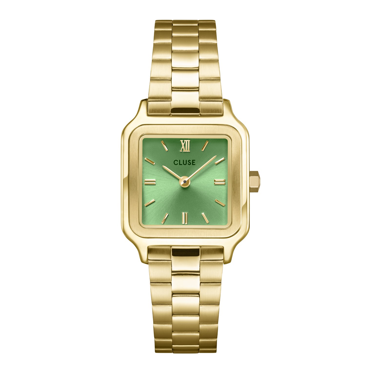 CLUSE - Gracieuse Petite horloge goud met groen