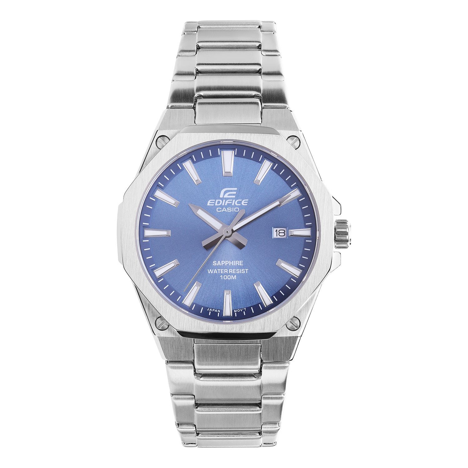 Edifice horloge staal met blauw EFR-S108D-2AVUEF