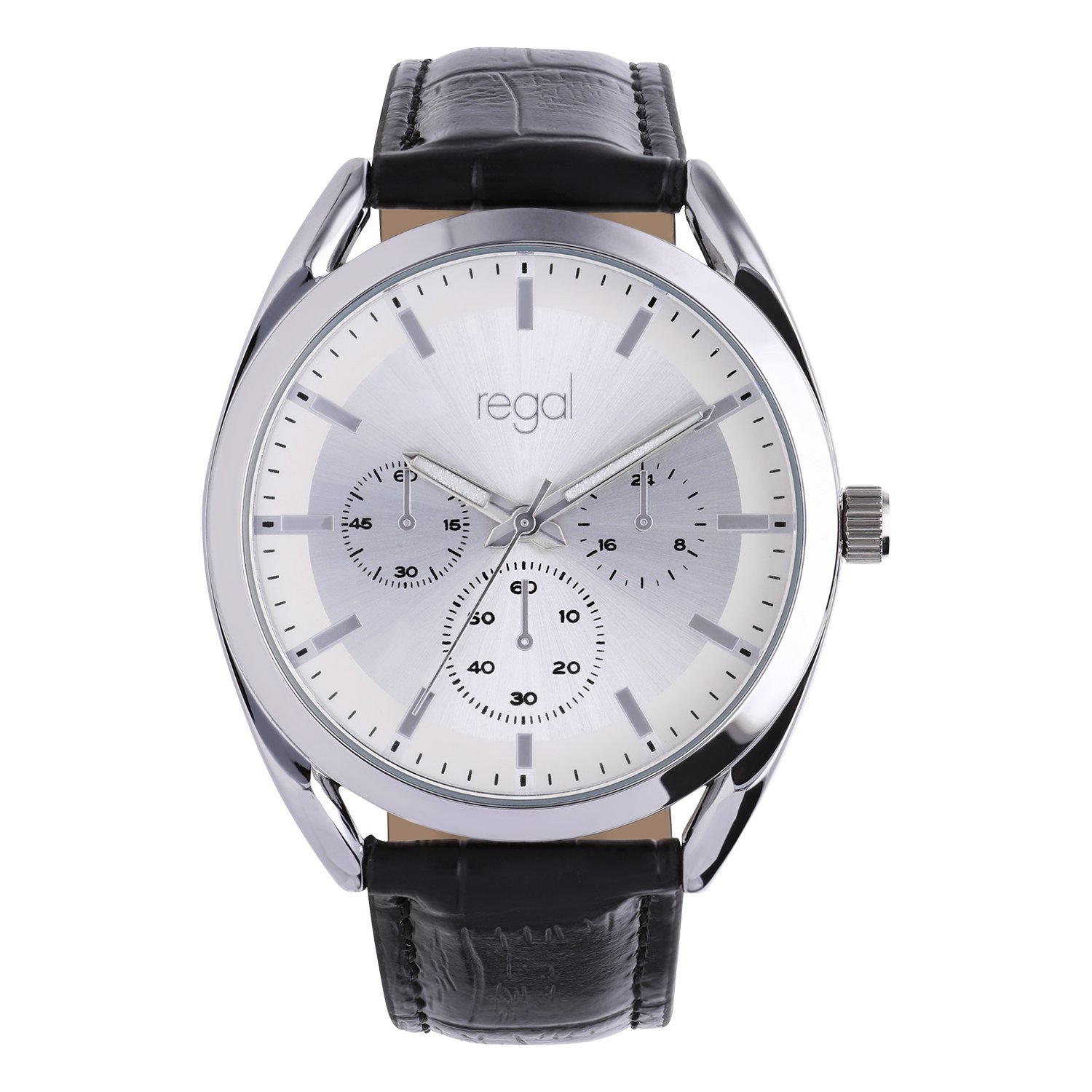 Regal heren horloge met zwarte band